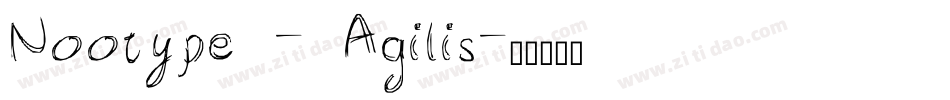 Nootype - Agilis字体转换